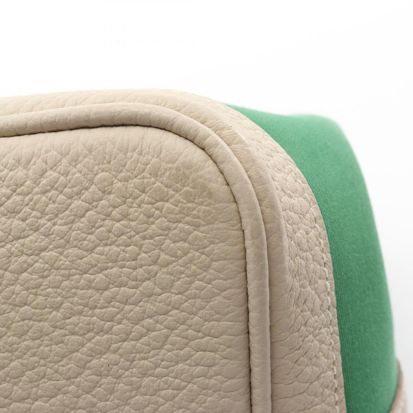 Hermes Tote Garden Party PM Bamboo Beton Canvas Fu — view 9