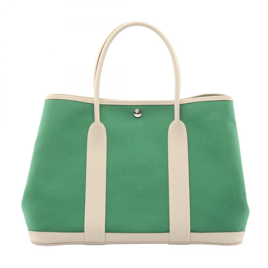 Hermes Tote Garden Party PM Bamboo Beton Canvas Fu