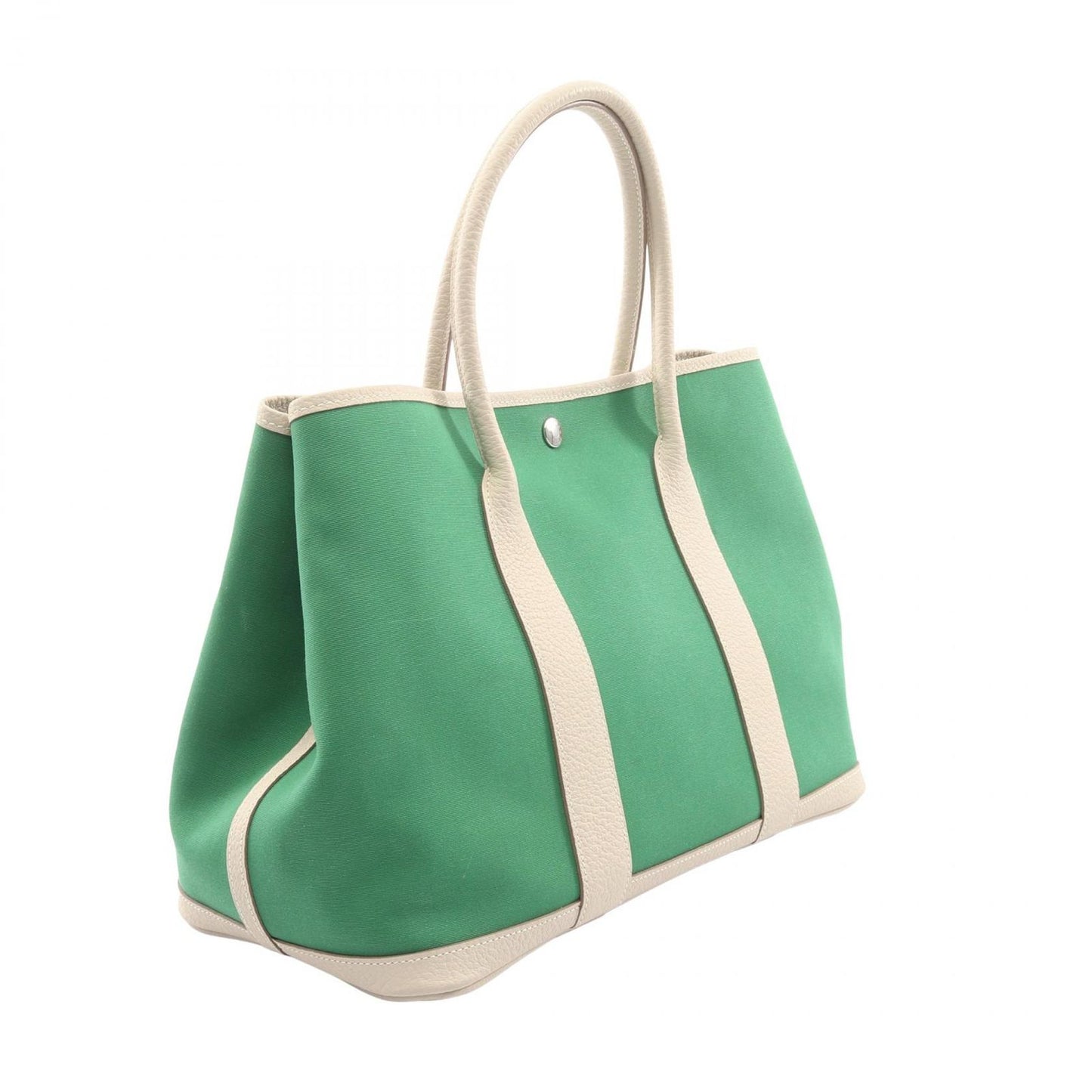 Hermes Tote Garden Party PM Bamboo Beton Canvas Fu — view 2