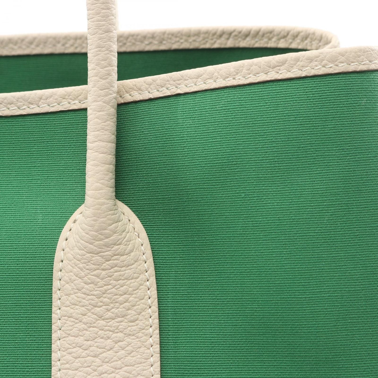 Hermes Tote Garden Party PM Bamboo Beton Canvas Fu — view 6