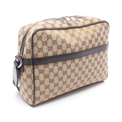 Gucci Shoulder Bag GG Canvas Beige Dark Brown — view 2