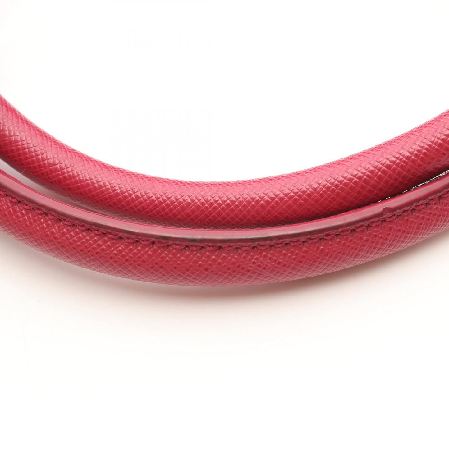Prada Handbag Tessuto Saffiano Magenta Nylon Leather 2-Way — view 7