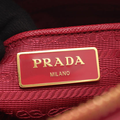 Prada Handbag Tessuto Saffiano Magenta Nylon Leather 2-Way — view 4