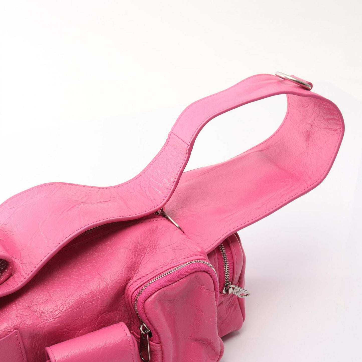 Balenciaga Shoulder Bag Superbusy Pink Leather Small — view 7
