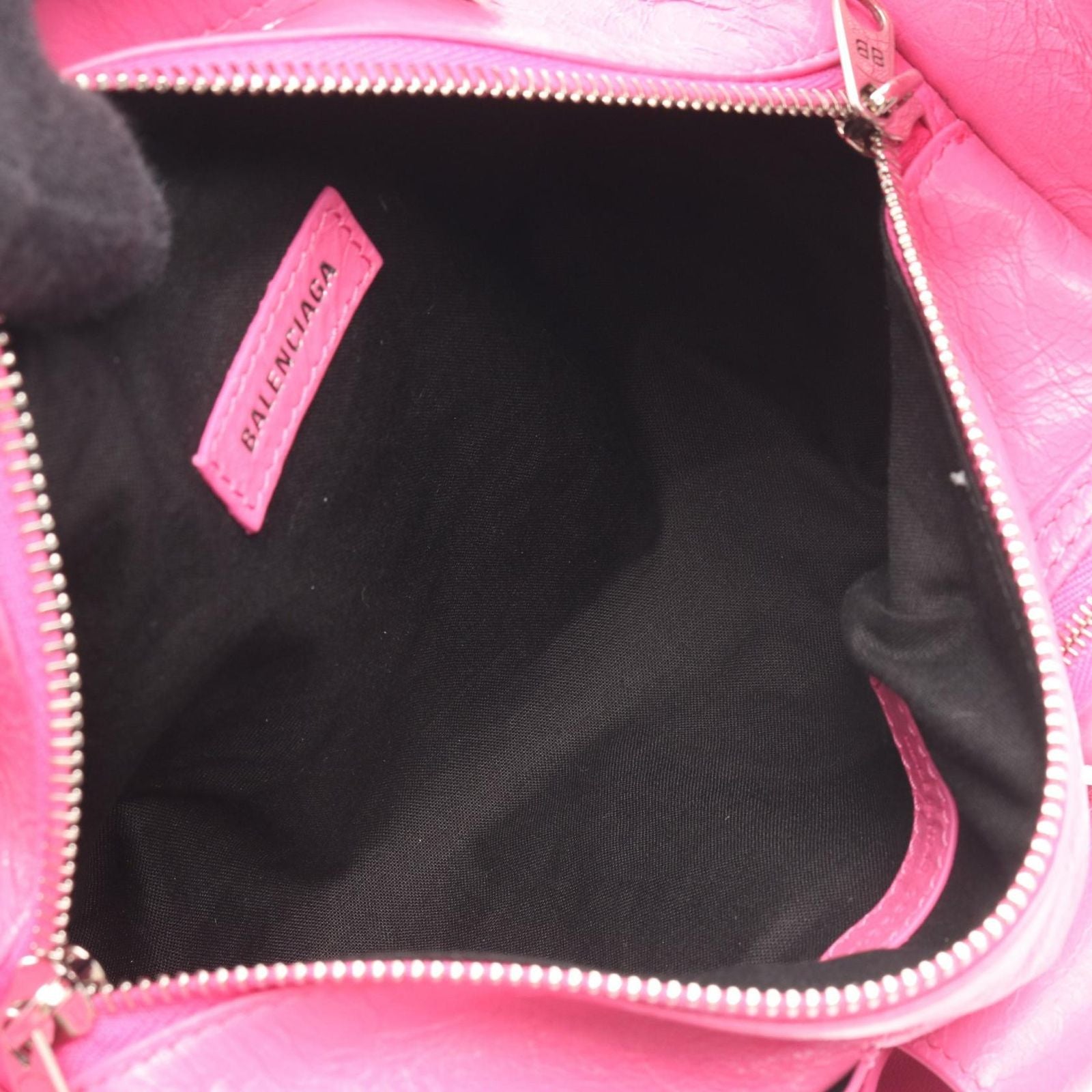 Balenciaga Shoulder Bag Superbusy Pink Leather Small — view 3