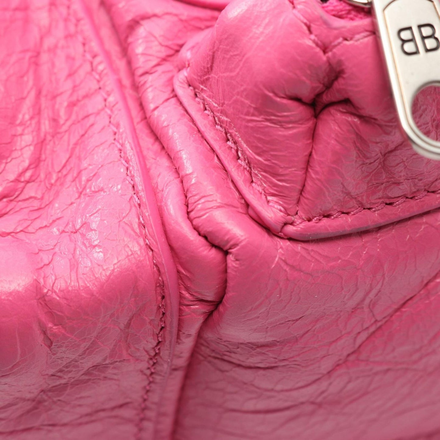 Balenciaga Shoulder Bag Superbusy Pink Leather Small — view 5