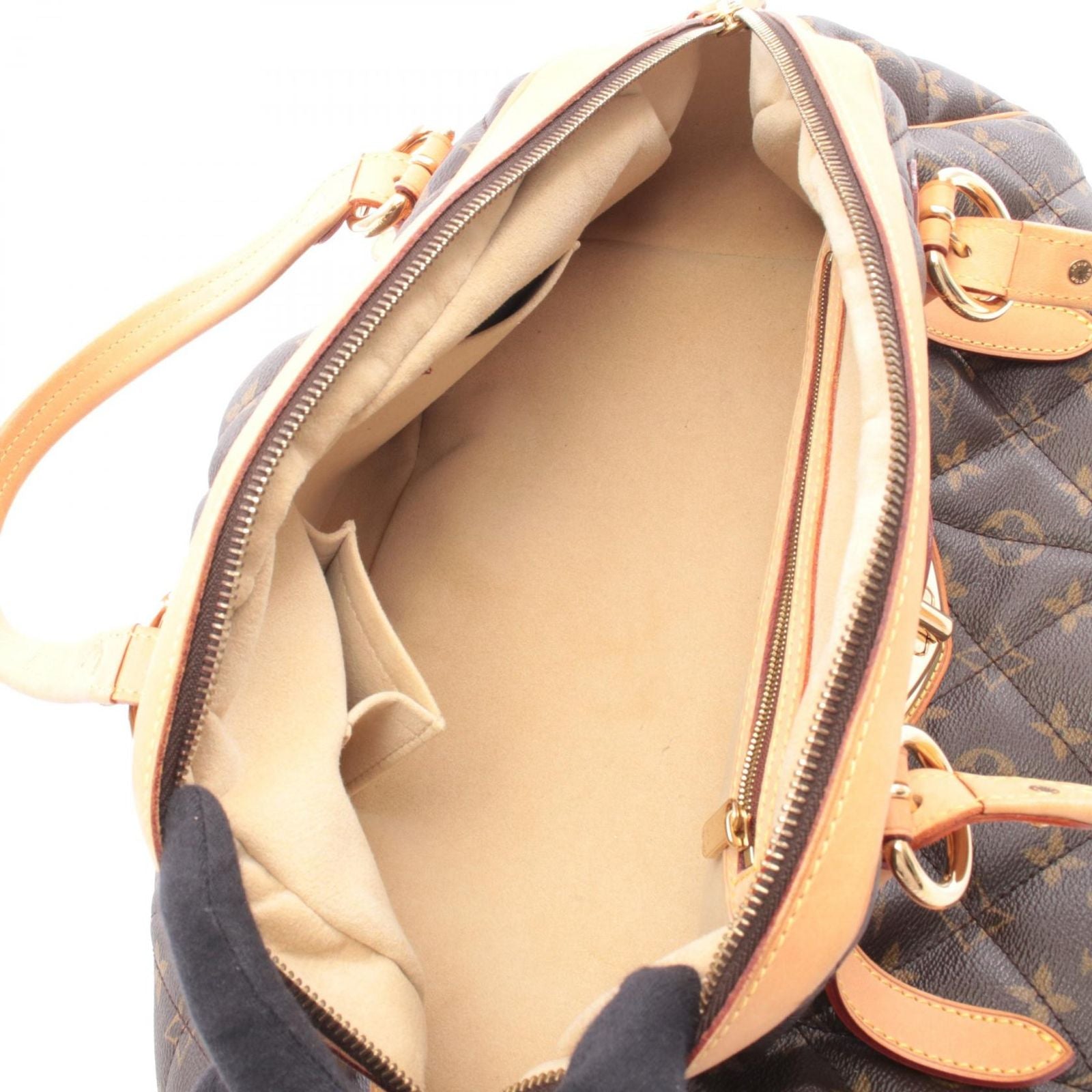 Louis Vuitton Handbag Bowling Canvas Leather — view 3