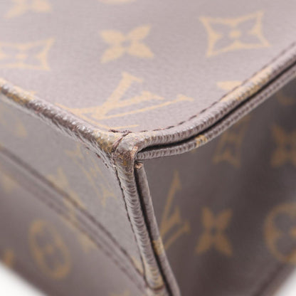 Louis Vuitton Tote Sac Plat Canvas Leather Sac Pla — view 9