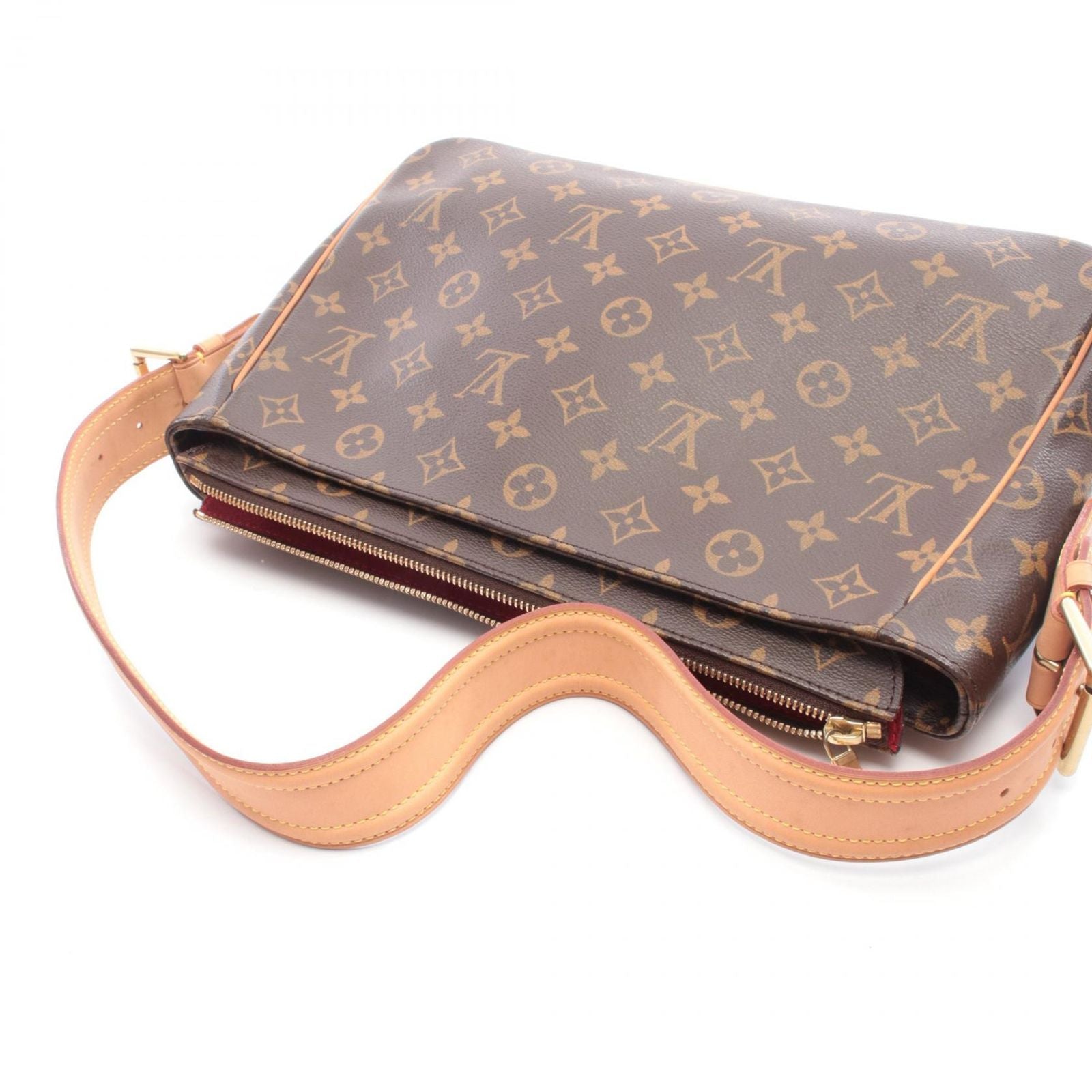 Louis Vuitton Shoulder Bag Viva City GM Canvas Leather — view 8