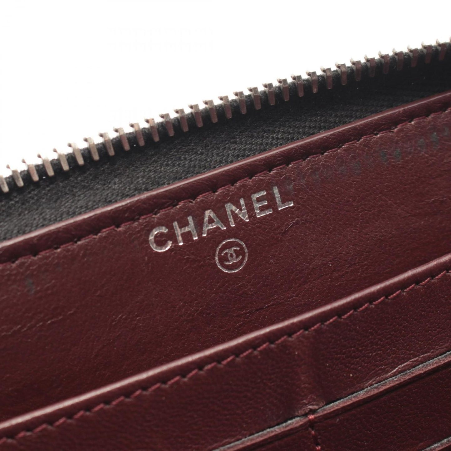 Chanel Round Wallet Quilted Black Lambskin — view 4