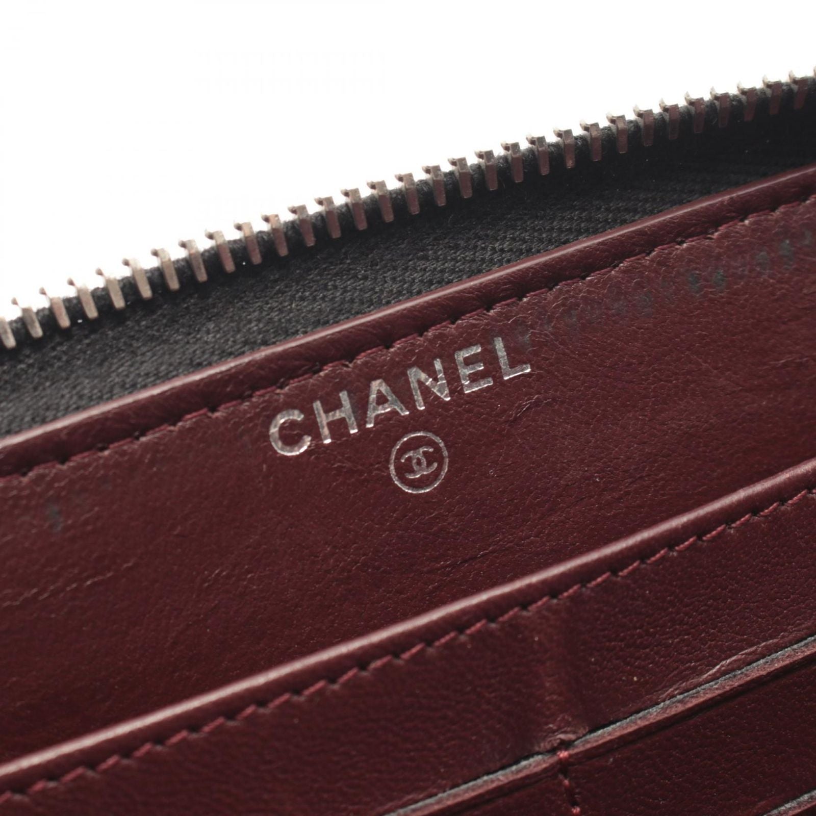 Chanel Round Wallet Quilted Black Lambskin — view 4