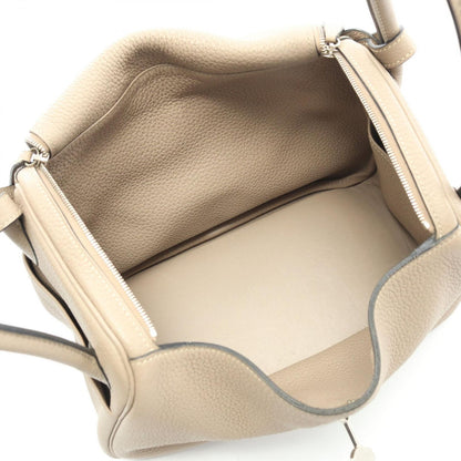 Hermes Shoulder Bag Lindy 26 Tourtier Gray Leather — view 3