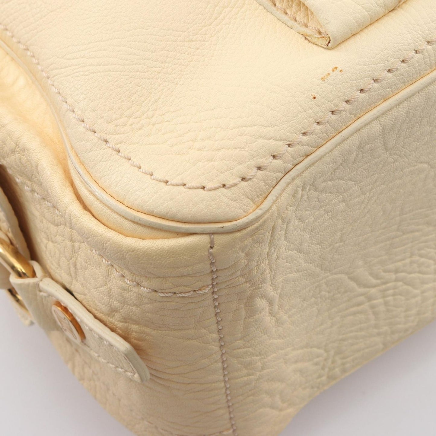 Celine Handbag Boogie Bag Cream Leather — view 5