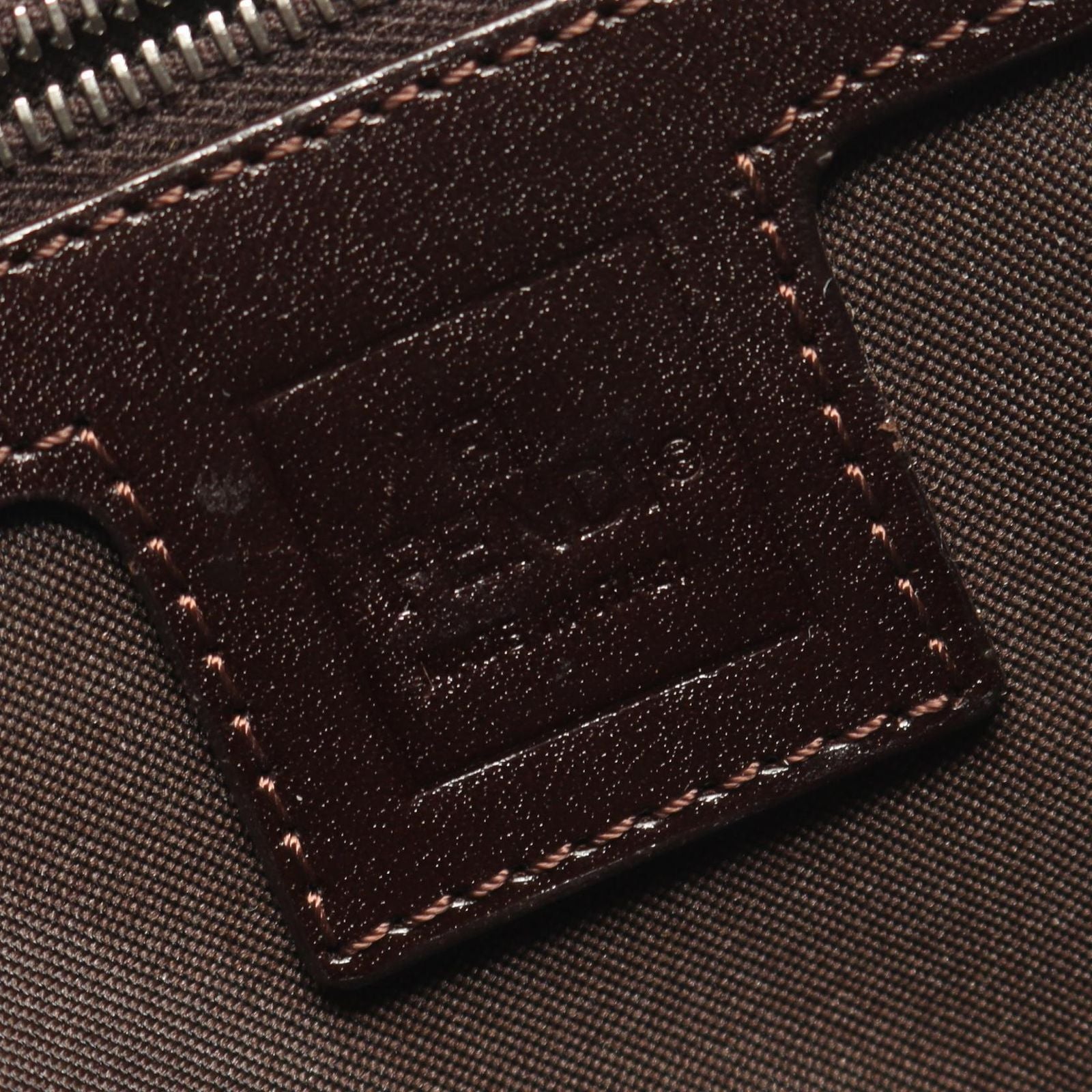 Fendi Shoulder Bag Zucca Black Brown Nylon Leather — view 4