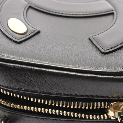 Chanel Shoulder Bag CC Logo Black Lambskin CC Mini — view 6