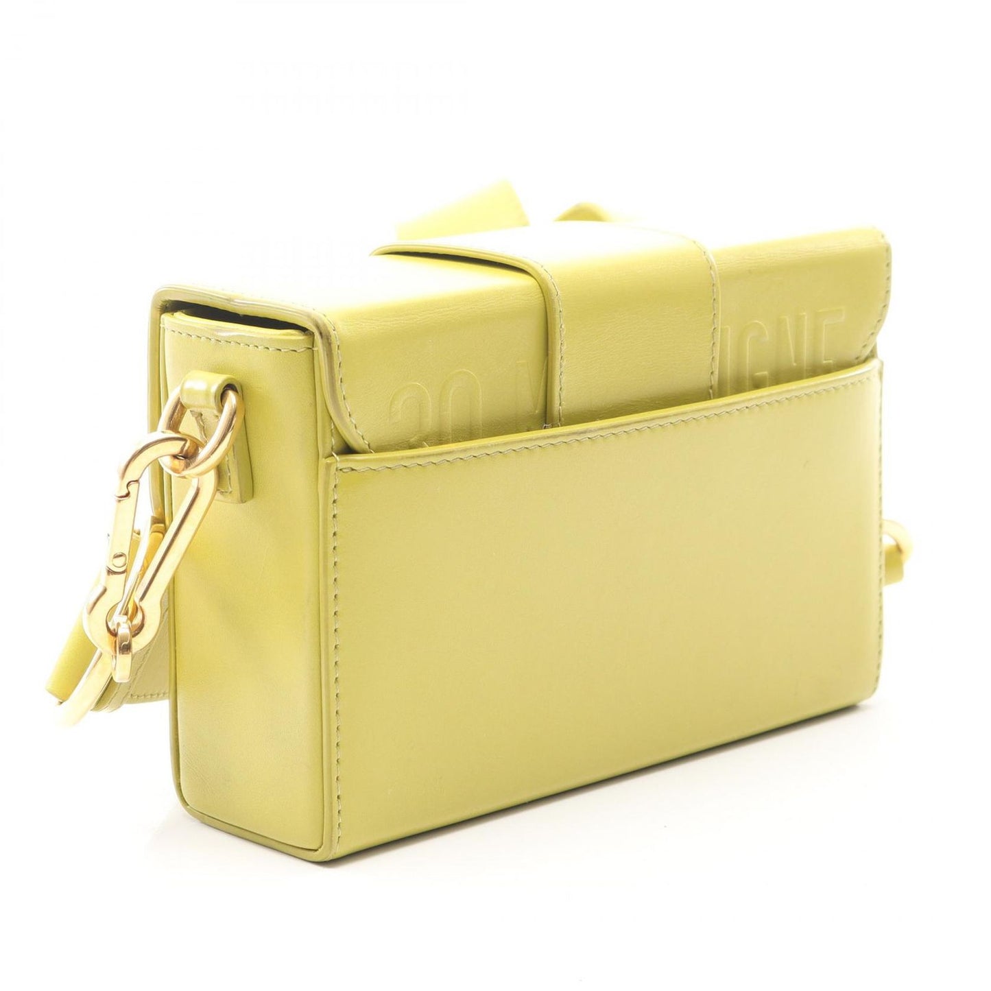 Dior Shoulder Bag 30 Montaigne Yellow Green Leather 30 — view 2
