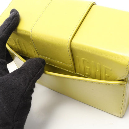 Dior Shoulder Bag 30 Montaigne Yellow Green Leather 30 — view 7