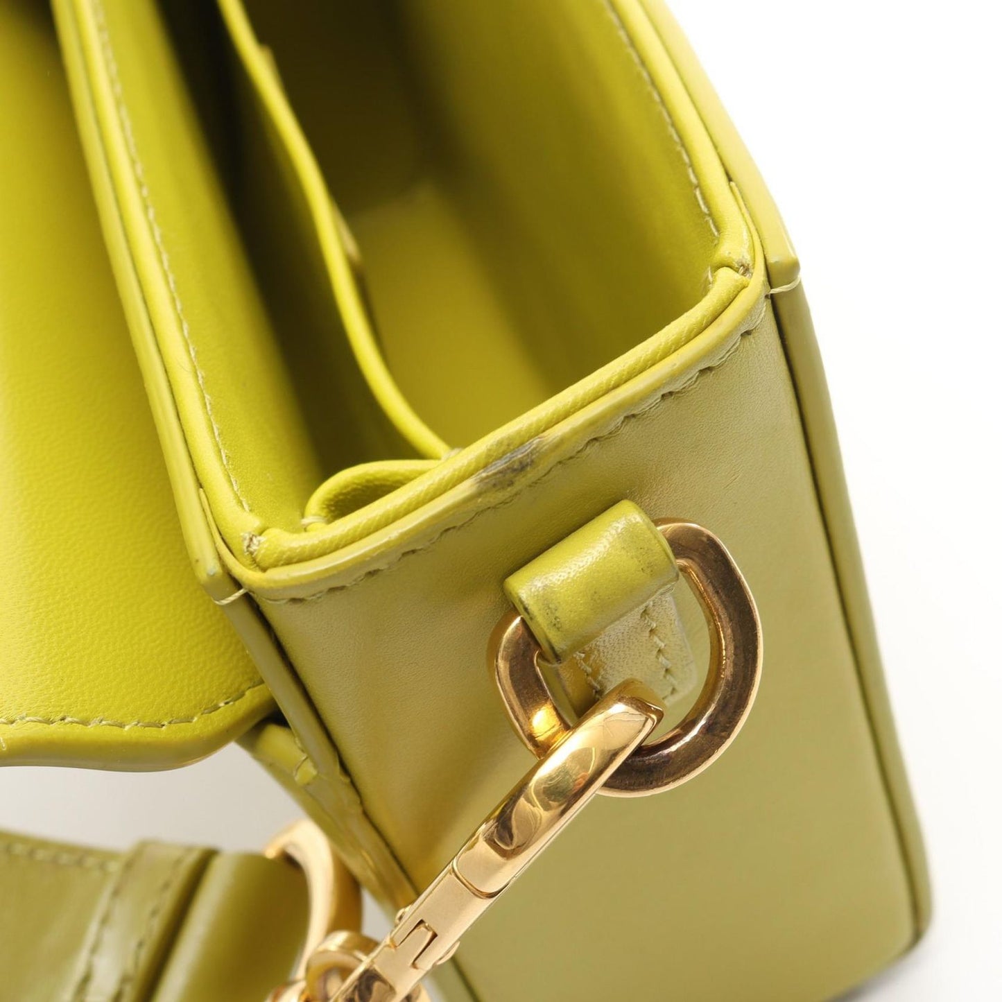 Dior Shoulder Bag 30 Montaigne Yellow Green Leather 30 — view 5
