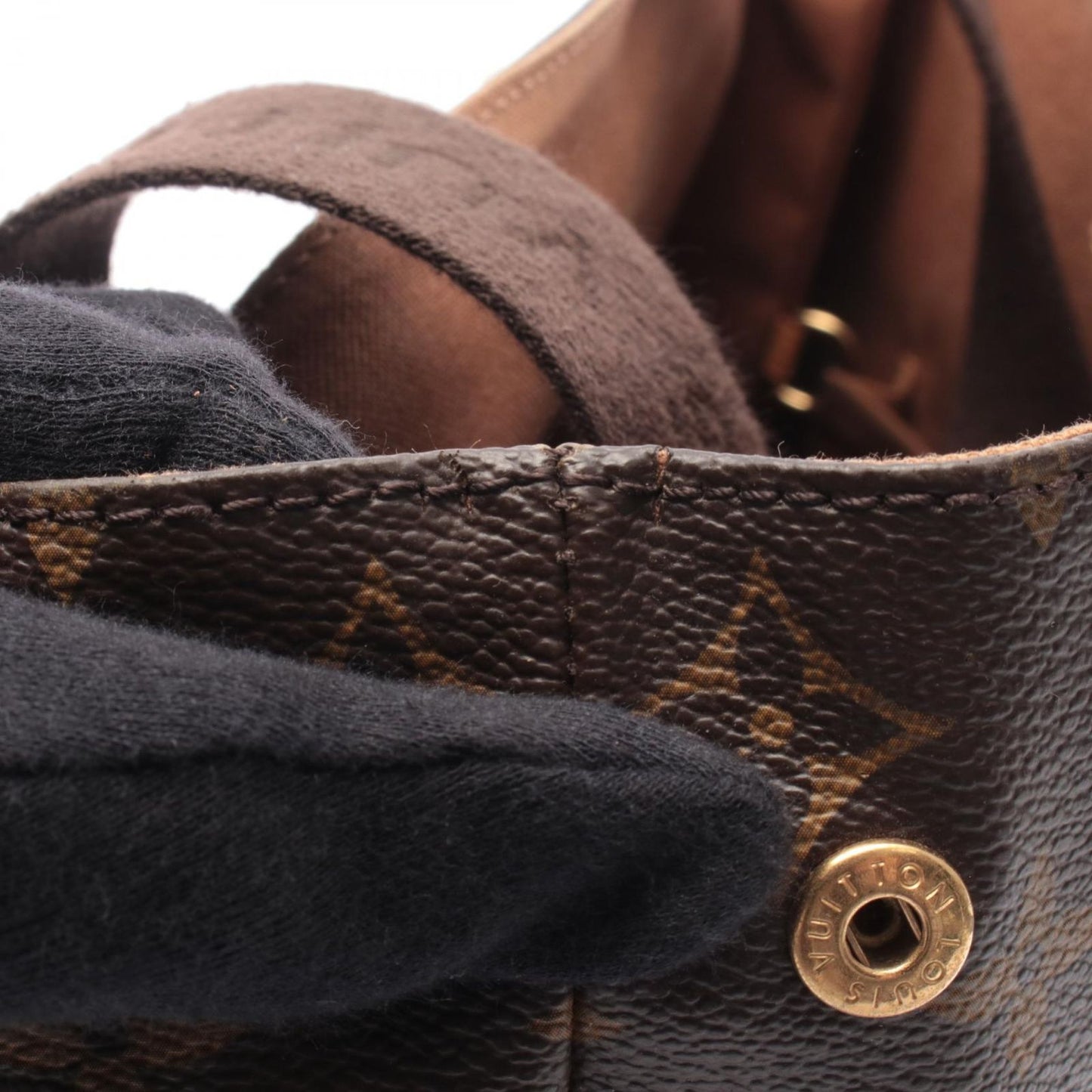 Louis Vuitton Tote Boble Canvas Leather Cover — view 9