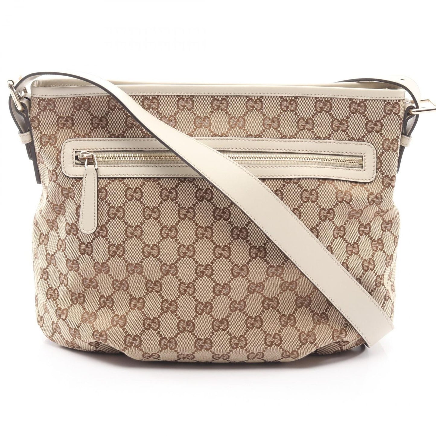Gucci Shoulder Bag GG Canvas Beige White