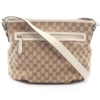 Gucci Shoulder Bag GG Canvas Beige White