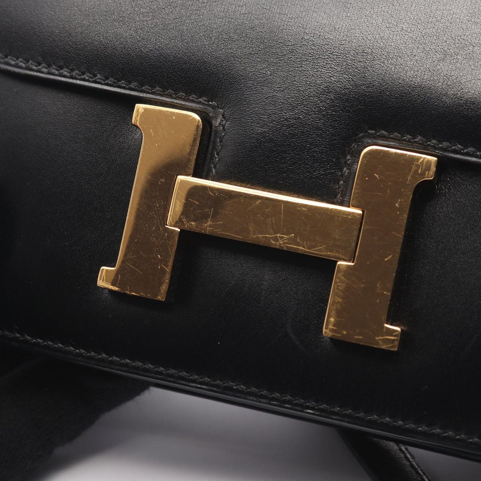 Hermes Shoulder Bag Constance 3 Mini Black Calf — view 7
