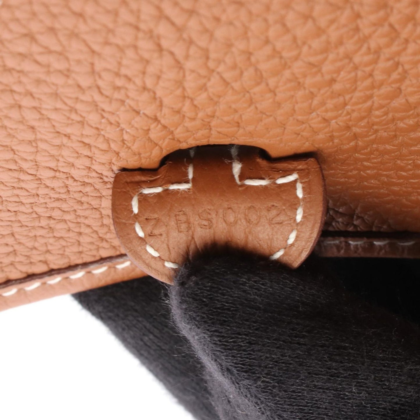 Hermes Shoulder Bag Evelyne TPM Gold Leather Amazon — view 5