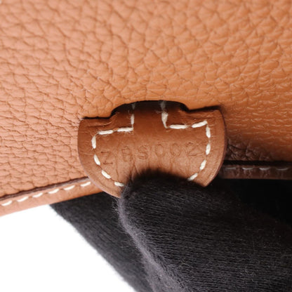 Hermes Shoulder Bag Evelyne TPM Gold Leather Amazon — view 5