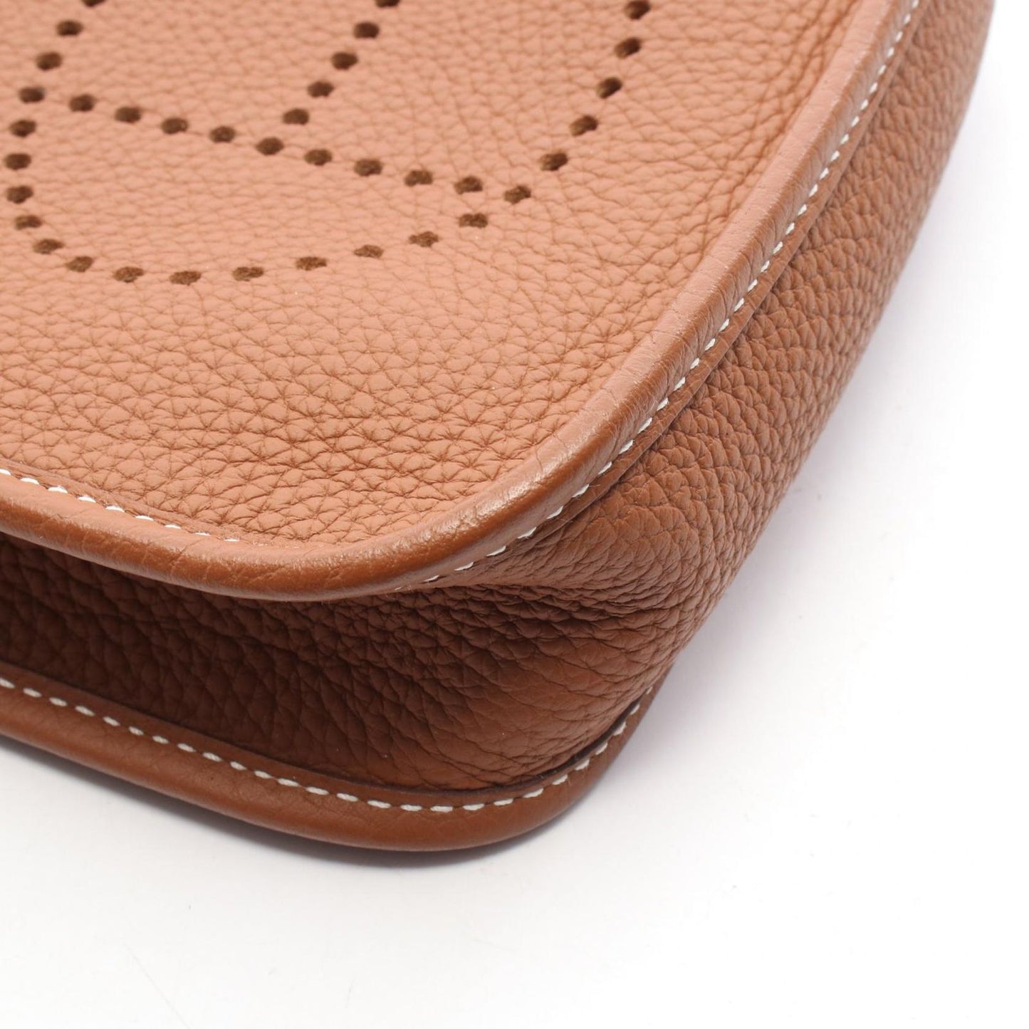 Hermes Shoulder Bag Evelyne TPM Gold Leather Amazon — view 6