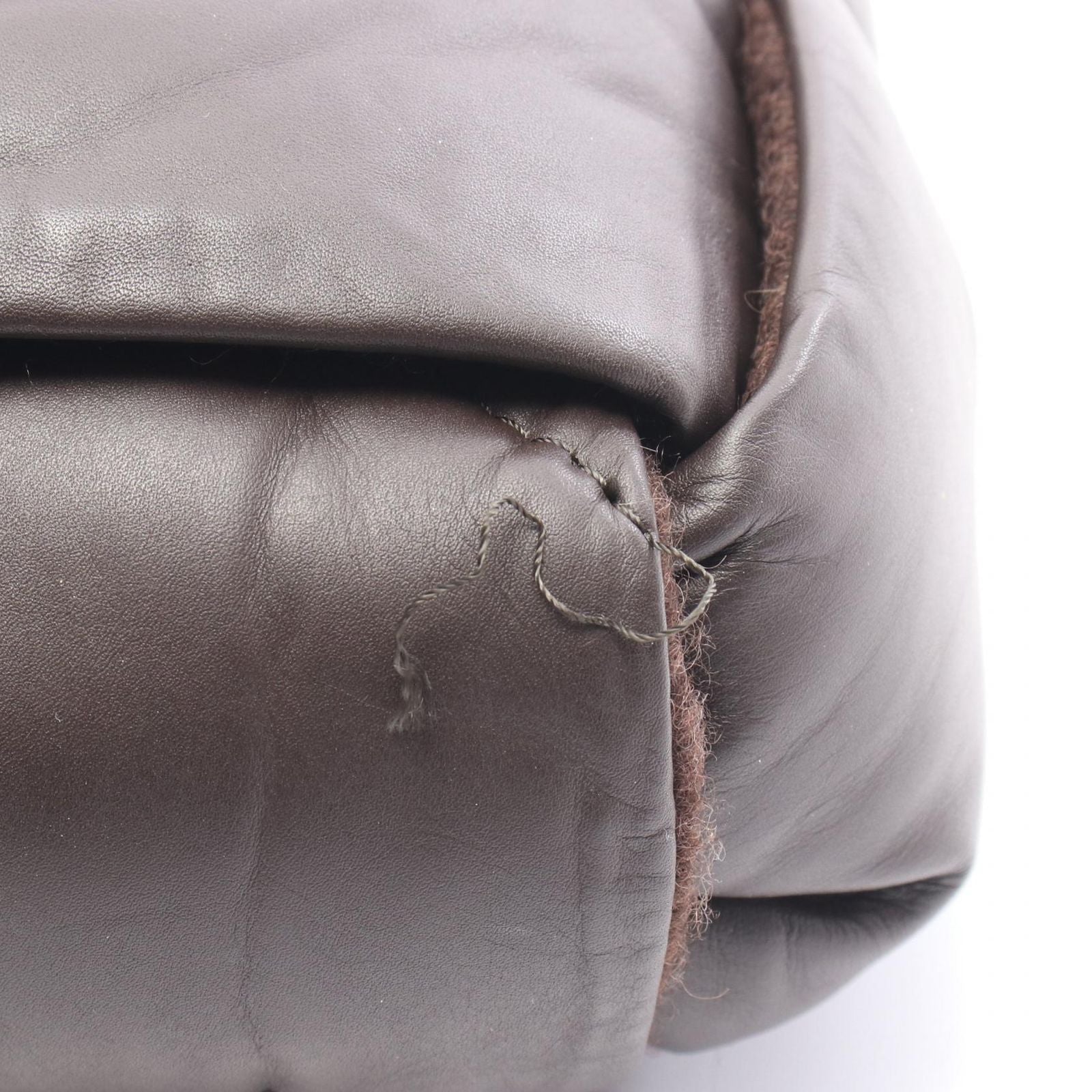 Bottega Veneta Tote Padded Quilted Dark Brown Leather Intrecciato — view 5