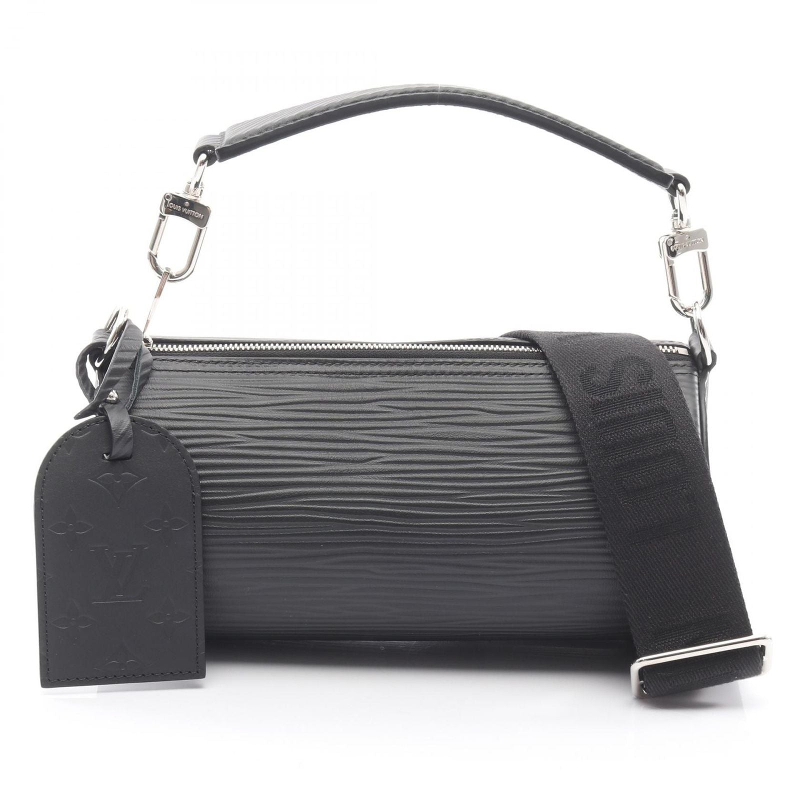 Louis Vuitton Handbag Soft Polochon PM XL 2-Way Noir Leather