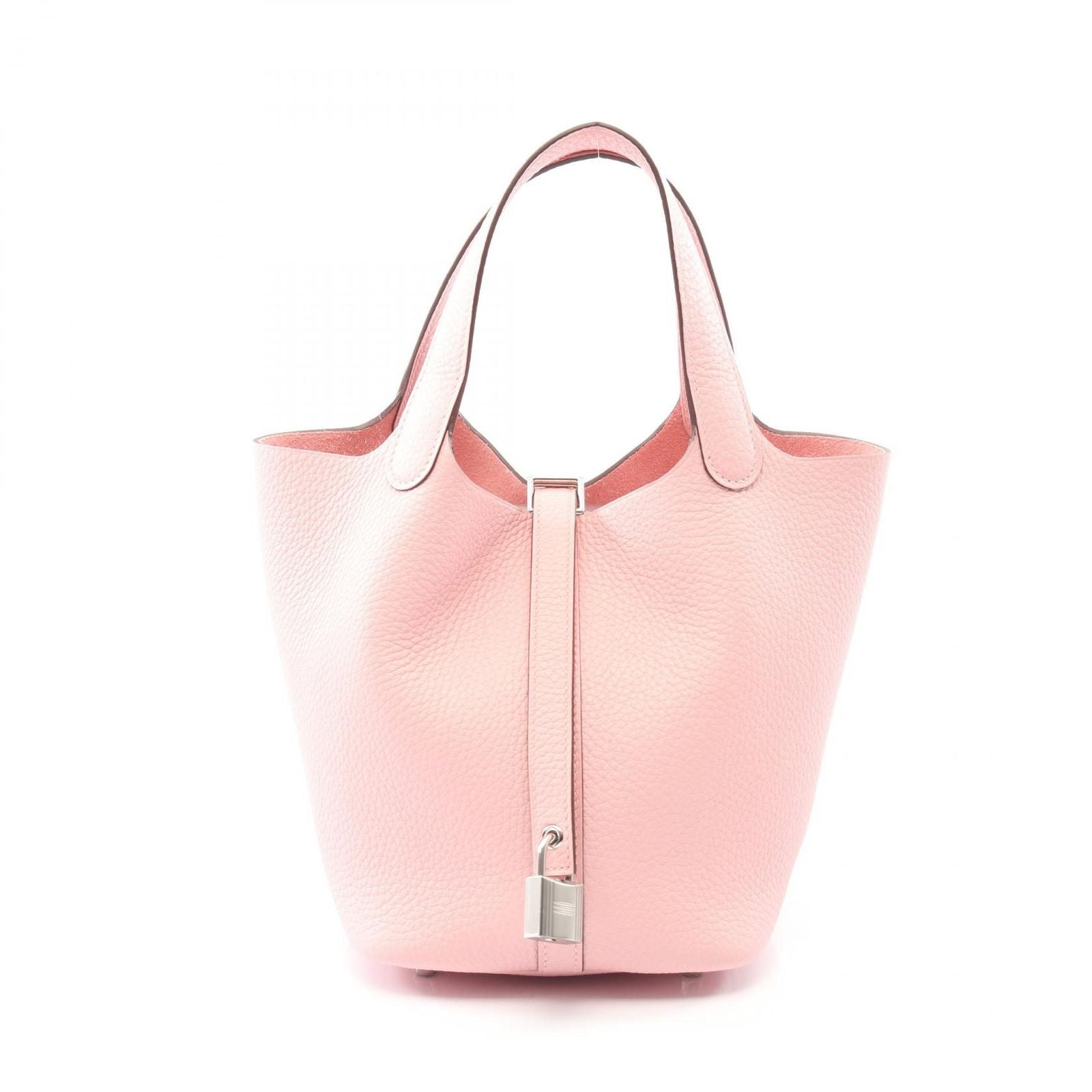 Hermes Handbag Picotin Lock PM Rose Sakura Leather