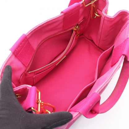 Prada Tote Canapa Fuchsia Pink Canvas 2-Way — view 3