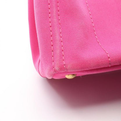 Prada Tote Canapa Fuchsia Pink Canvas 2-Way — view 9