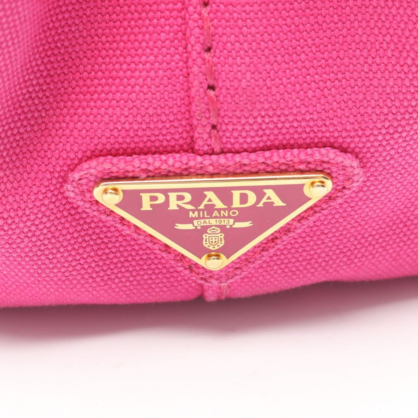 Prada Tote Canapa Fuchsia Pink Canvas 2-Way — view 5