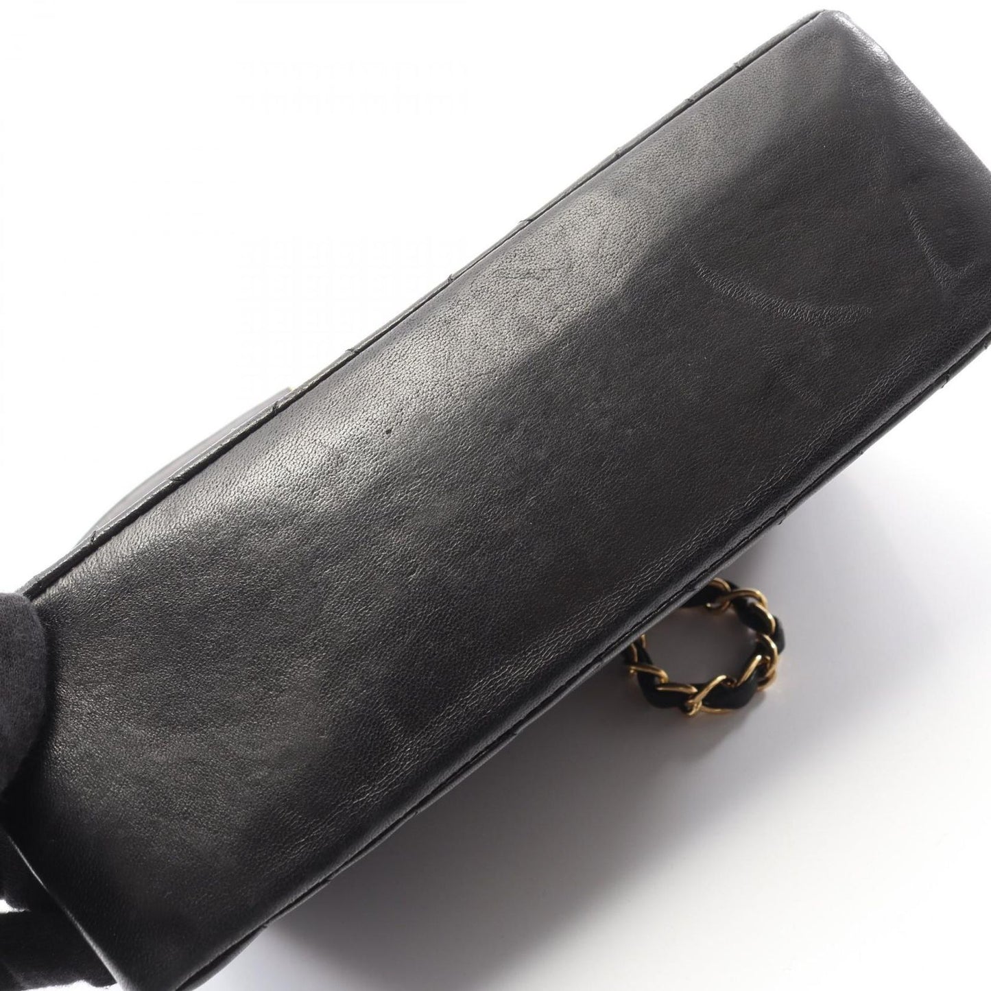 Chanel Shoulder Bag Quilted Diana Flap Black Lambskin Chain — view 8