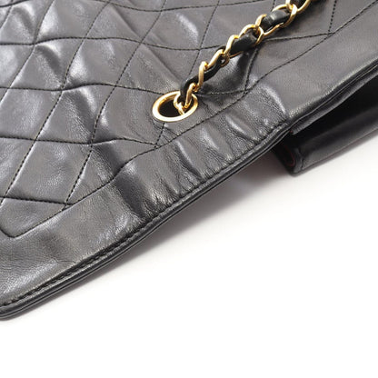 Chanel Shoulder Bag Quilted Diana Flap Black Lambskin Chain — view 9
