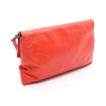 Balenciaga Shoulder Bag Classic Envelope Red Orange Leather 2-Way — view 2