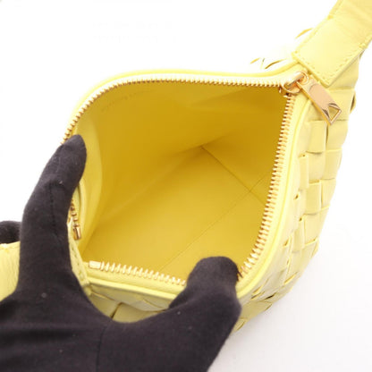 Bottega Veneta Handbag Candy Wallace Intrecciato Yellow Leather — view 3