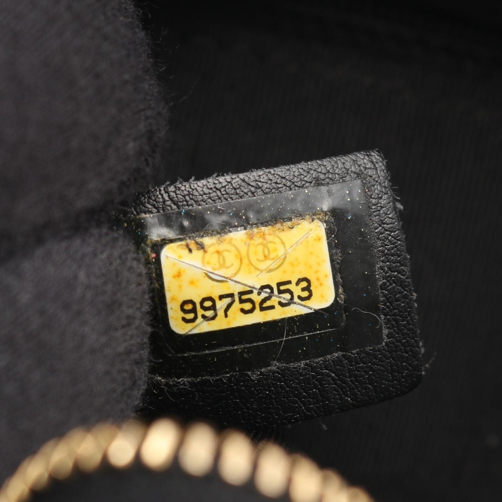 Chanel Quilted Black Leather Calf CC Logo Mini Boston Bag — view 5