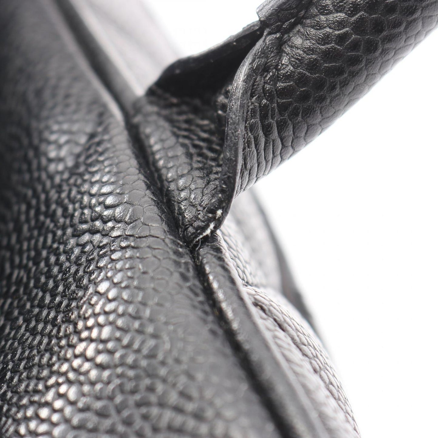 Chanel Quilted Black Leather Calf CC Logo Mini Boston Bag — view 8