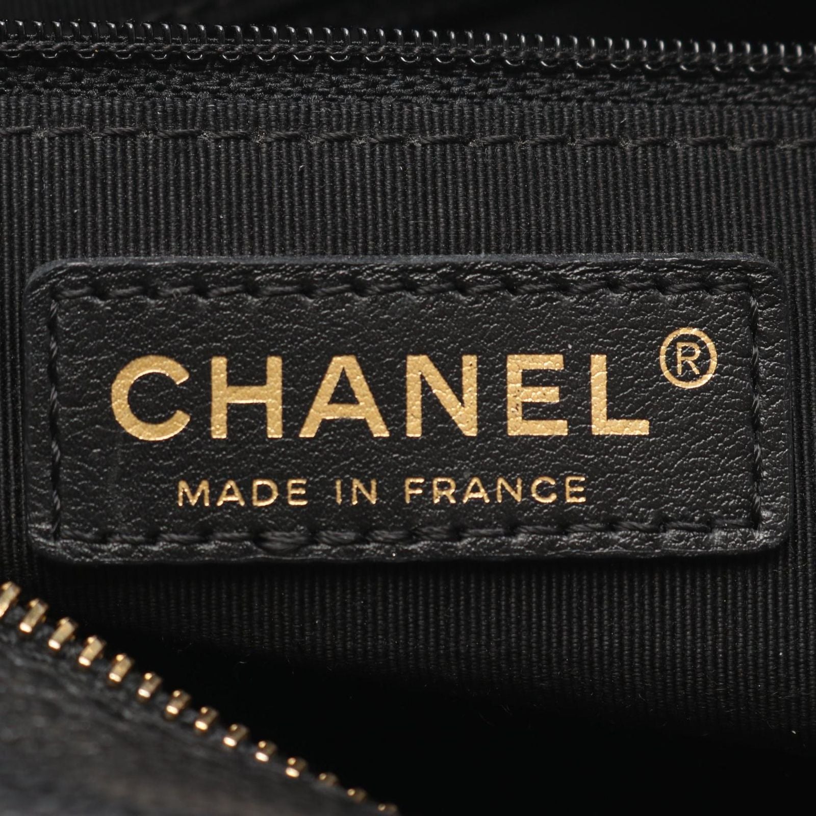 Chanel Quilted Black Leather Calf CC Logo Mini Boston Bag — view 4