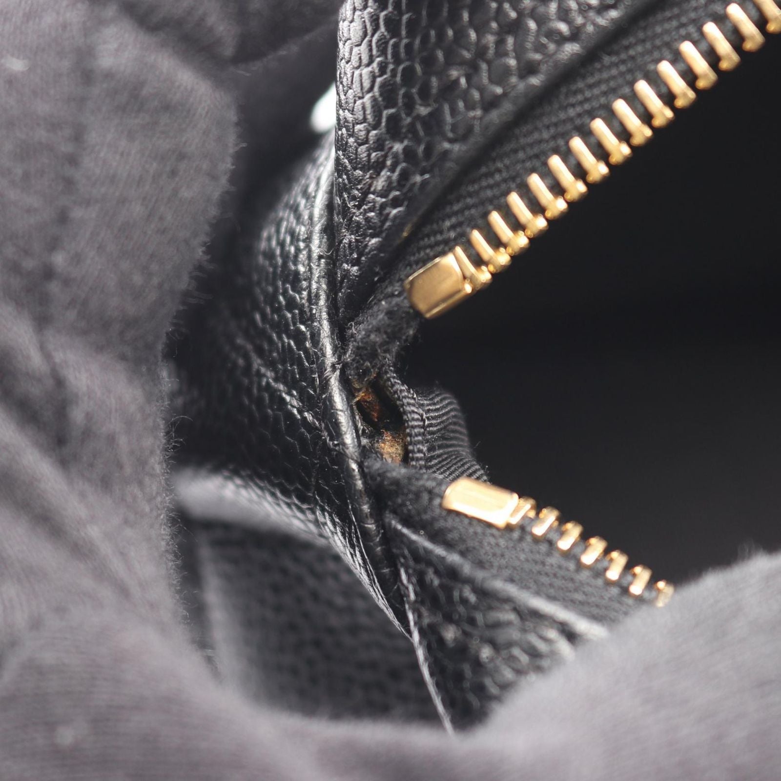 Chanel Quilted Black Leather Calf CC Logo Mini Boston Bag — view 7