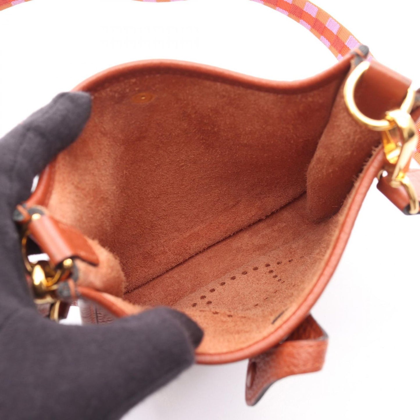 Hermes Shoulder Bag Evelyne Amazon TPM Cui Ble Leather — view 3