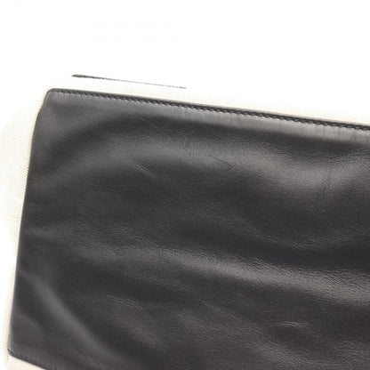 Balenciaga Tote Navy Cabas Natural Black Canvas Leather — view 5