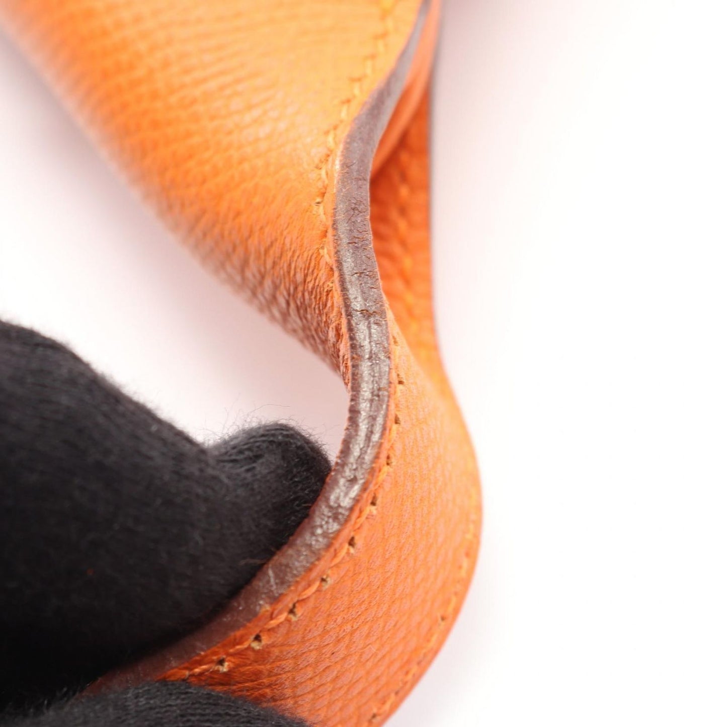 Hermes Shoulder Bag Trim 31 Orange Leather — view 6