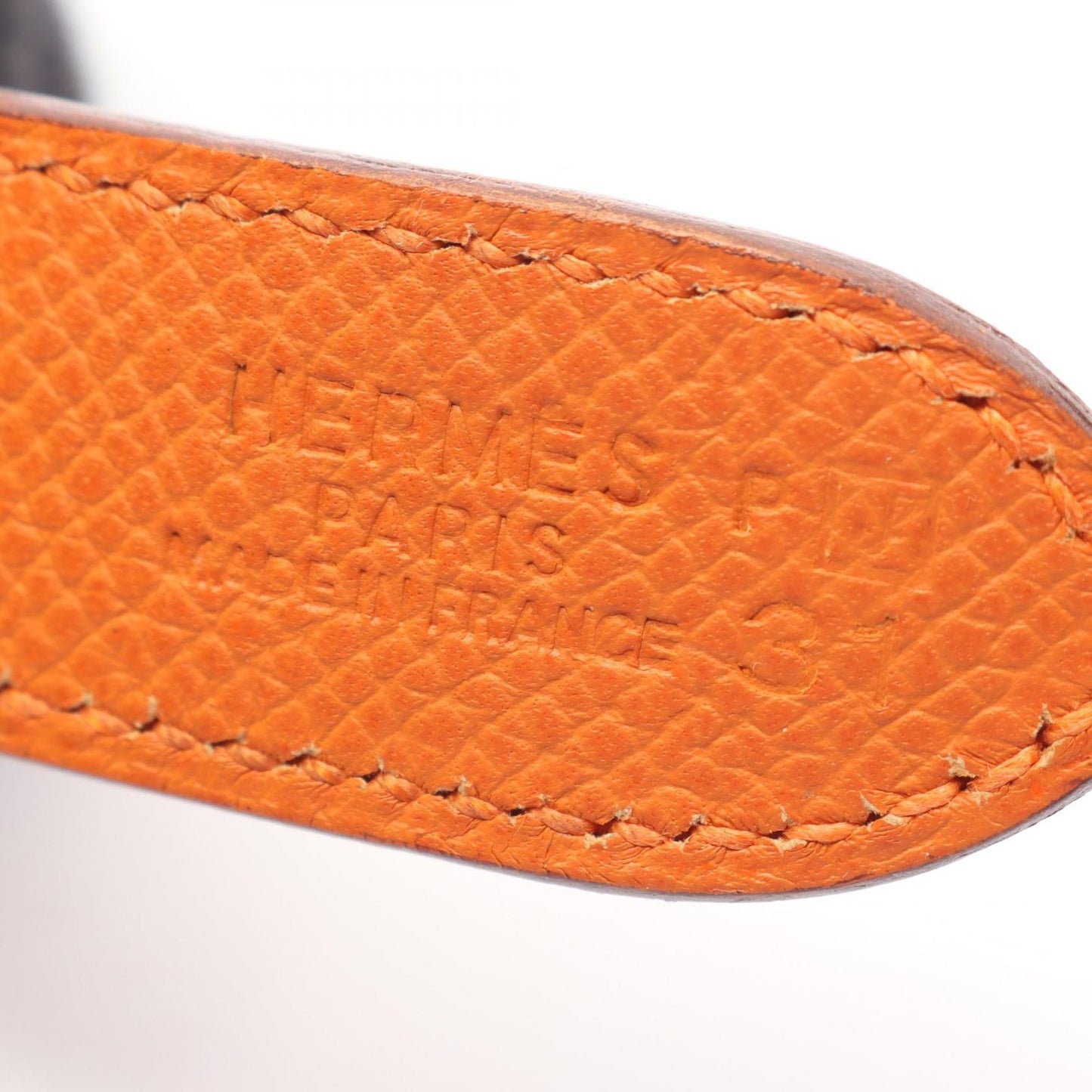 Hermes Shoulder Bag Trim 31 Orange Leather — view 4