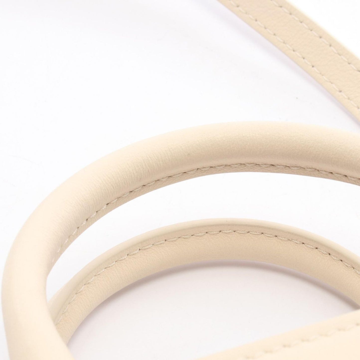 Bvlgari Handbag Infinitum Mini Off White Leather Logo Tote — view 7
