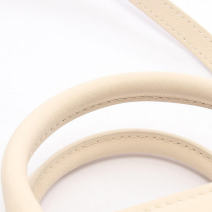 Bvlgari Handbag Infinitum Mini Off White Leather Logo Tote — view 7