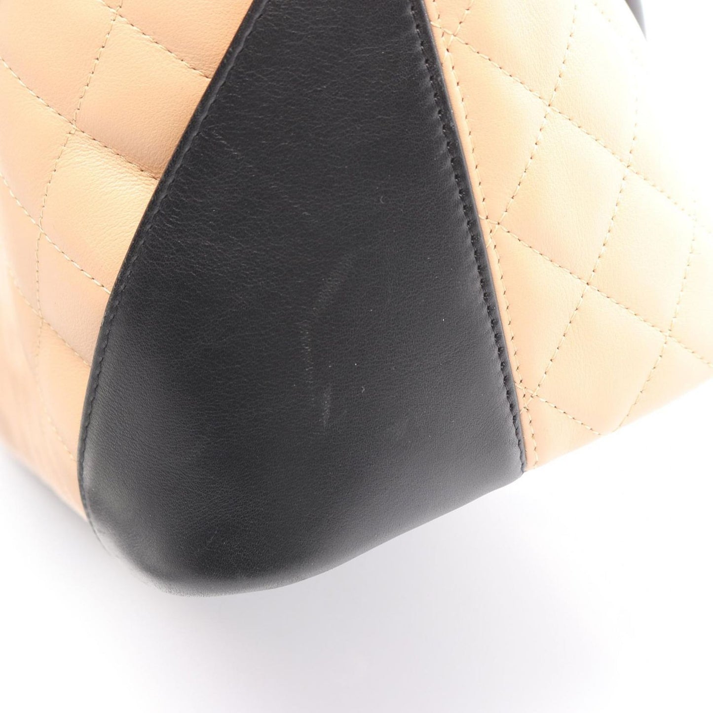 Chanel Tote Cambon Line Large Beige Black Leather — view 8